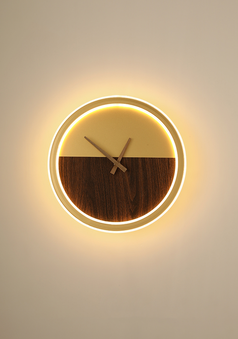 Luxury Wall Lamp with Clock