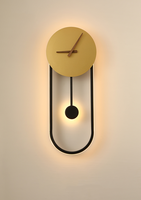 Luxury Wall Lamp with Clock