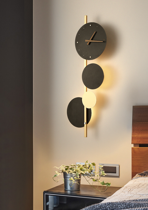 Luxury Wall Lamp with Clock