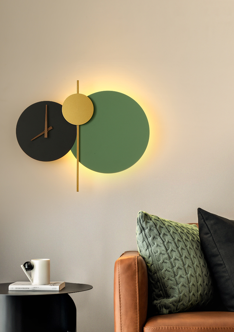 Luxury Wall Lamp with Clock