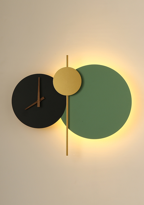 Luxury Wall Lamp with Clock