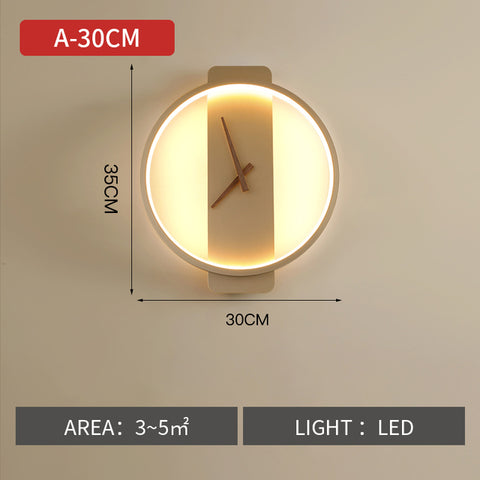 Luxury Wall Lamp with Clock