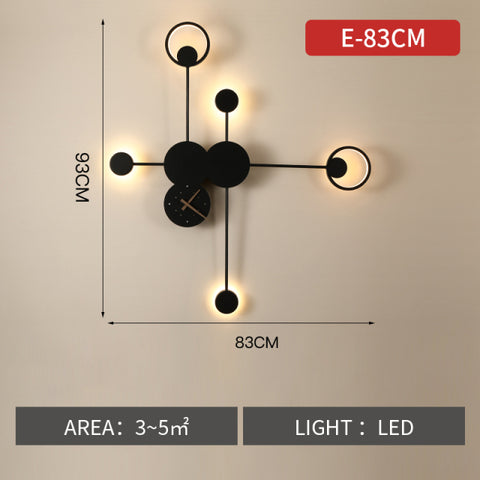 Luxury Wall Lamp with Clock